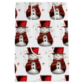 Red Velvet Sneeuwmannen en Magic Christmas Medium Cadeauzakje (Achterkant)