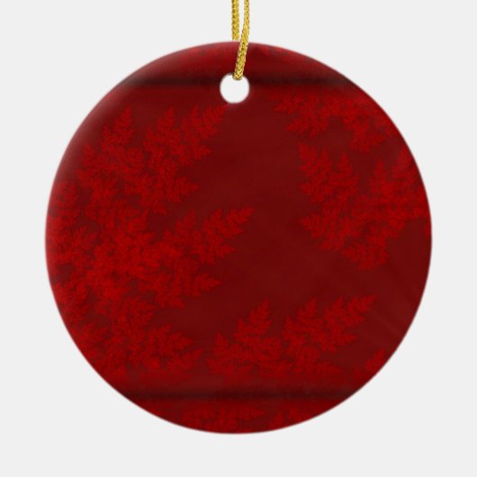 Red Velvet Starbursts Keramisch Ornament (Voorkant)