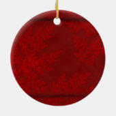 Red Velvet Starbursts Keramisch Ornament (Achterkant)