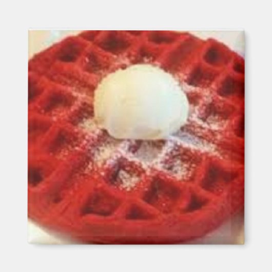 Red Velvet Waffle Magnet (Voorkant)