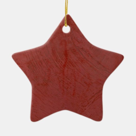 Red Venetian Plaster Faux Finish Keramisch Ornament (Voorkant)
