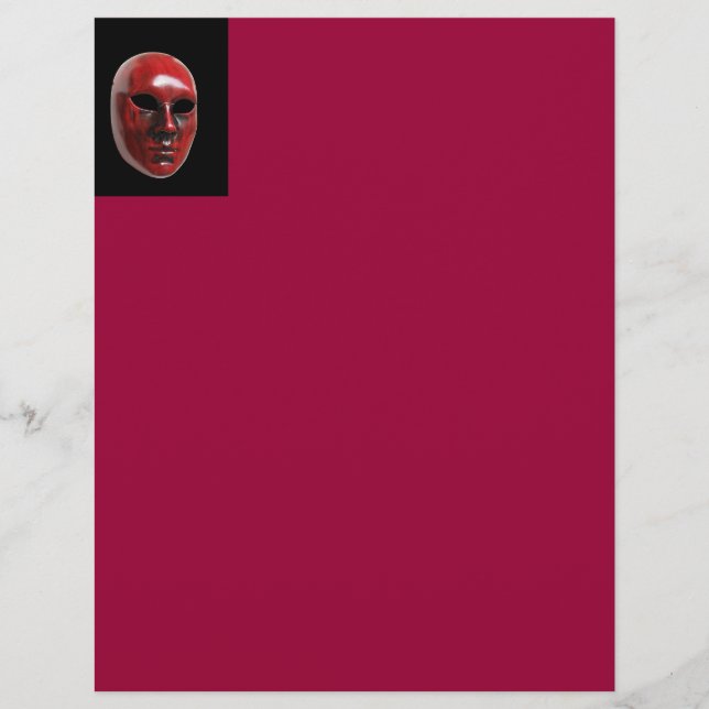Red Venice Mask Letterhead (Voorkant)