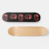Red Venice Mask Skateboard (Horizontaal)
