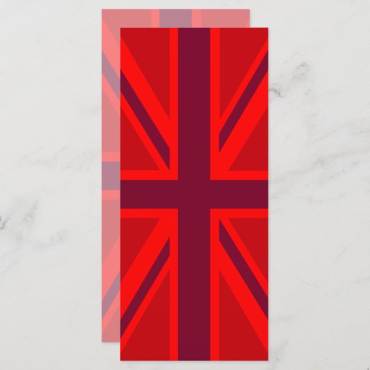 Red Version British Union Jack Decor (Voorkant / Achterkant)