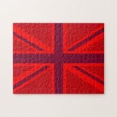 Red Version British Union Jack Decor Legpuzzel (Horizontaal)