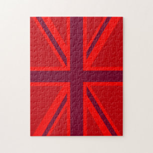 Red Version British Union Jack Decor Legpuzzel