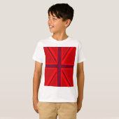 Red Version British Union Jack Decor T-shirt (Voorkant volledig)