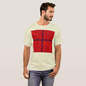 Red Version British Union Jack Decor T-shirt (Voorkant volledig)