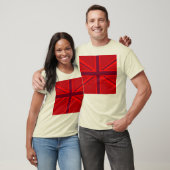 Red Version British Union Jack Decor T-shirt (Unisex)