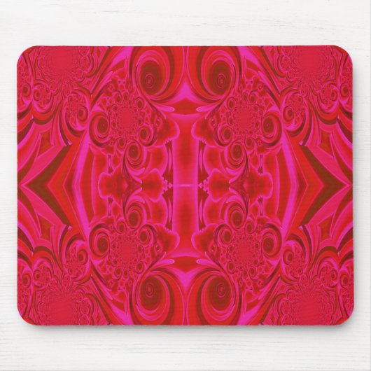 Red Vibrant Texture Mousepad Muismat (Voorkant)