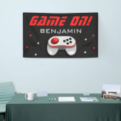 Red Video Game Birthday Party Spandoek (Beurs)