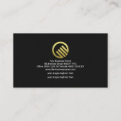 Red Vignette Gold Stock Exchange Graph Financial Visitekaartje (Achterkant)