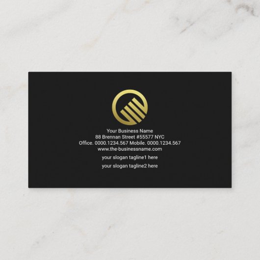 Red Vignette Gold Stock Exchange Graph Financial Visitekaartje (Achterkant)