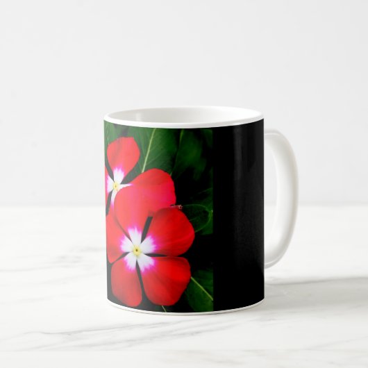 "RED VINCA" 11 oz. MOK KOFFIE (Voorkant rechts)