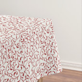 Red Vine Scroll tafelkleed – Holiday Elegance (Voorbeeld)