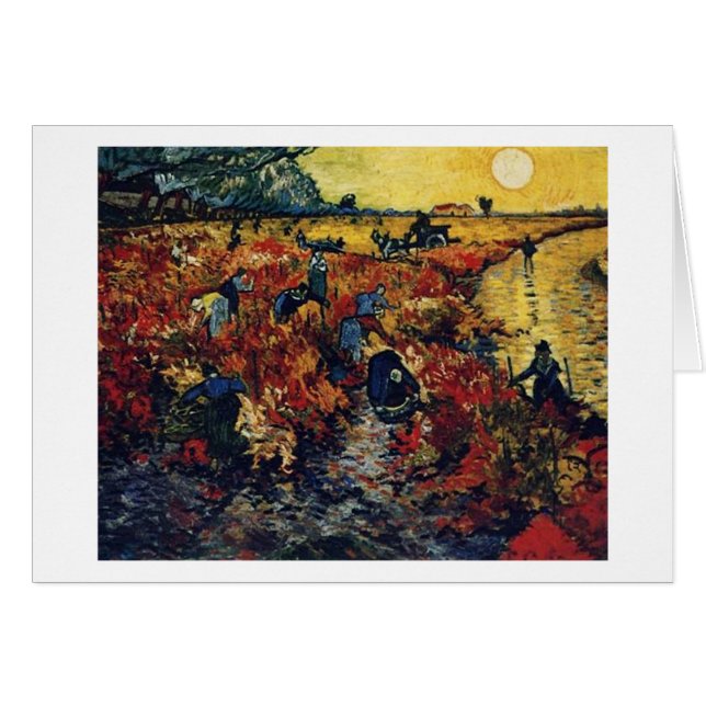 Red Vineyard, Van Gogh, 1888 (Voorkant Horizontaal)