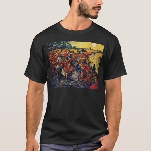 Red Vineyard, Van Gogh, 1888 T-shirt (Voorkant)