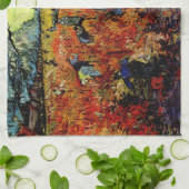 Red Vineyard Van Gogh Fine Art Theedoek (Gevouwen)