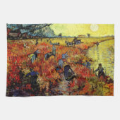 Red Vineyard Van Gogh Fine Art Theedoek (Horizontaal)