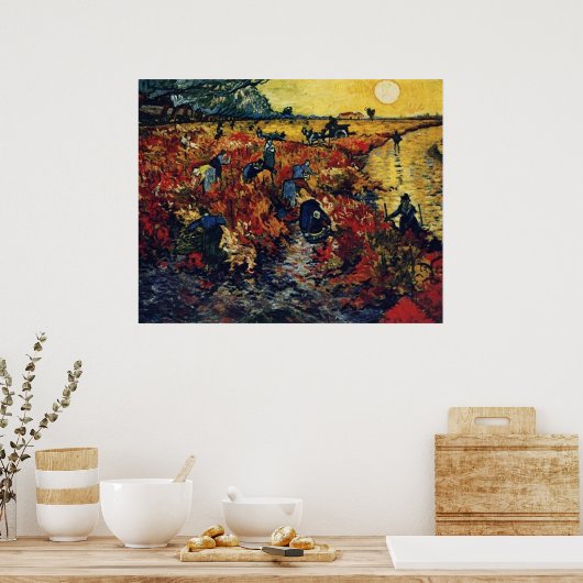 Red Vineyard, Van Gogh Poster (Keuken)