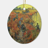 Red Vineyard van Vincent van Gogh,  Kunst Keramisch Ornament (Links)