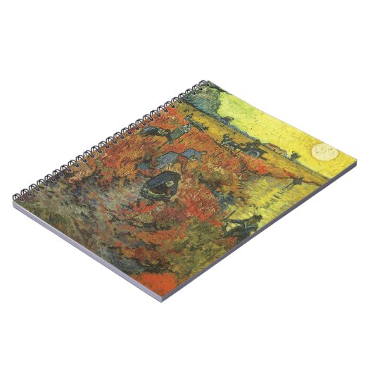 Red Vineyard van Vincent van Gogh,  Kunst Notitieboek (Linkerzijde)