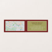 Red Vineyards, Van Gogh, Wijnstang/Winery, gedetai Visitekaartje (Binnenkant ongevouwen)