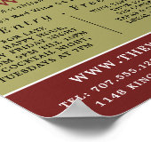 Red Vineyards, Van Gogh, Wijnstang/Winery Poster (Hoek)