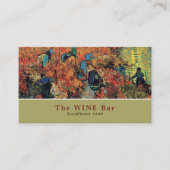 Red Vineyards, Van Gogh, Wijnstang/Winery Visitekaartje (Voorkant)