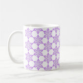 Red-Violet Snowflake Koffiemok (Links)