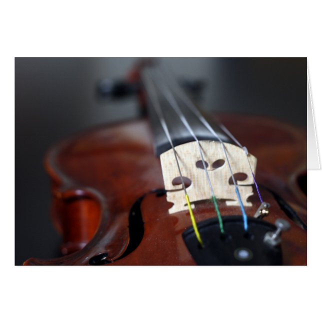 Red Violin Card (Voorkant Horizontaal)