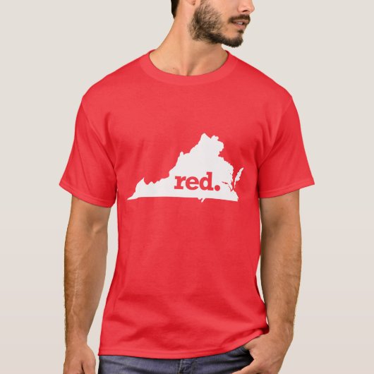 RED VIRGINIA T-SHIRT (Voorkant)