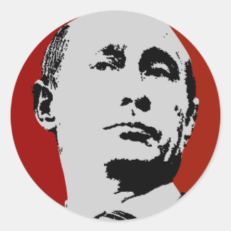 Red Vladimir Poetin Ronde Sticker