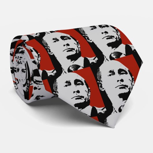 Red Vladimir Poetin Stropdas (Opgerold)