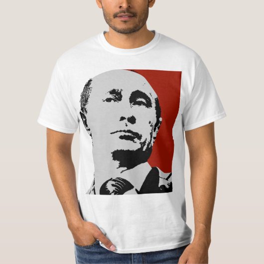 Red Vladimir Poetin T-shirt (Voorkant)