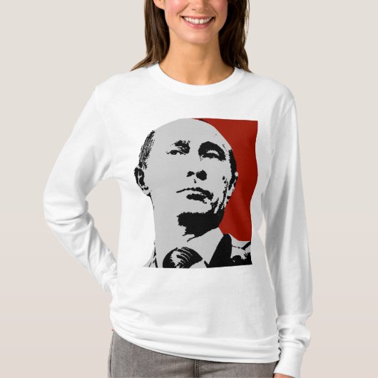 Red Vladimir Poetin T-shirt (Voorkant)