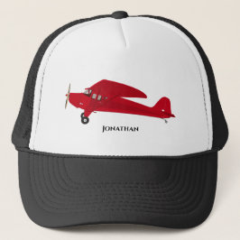Red Vliegtuig Baseball Trucker Hats Pet