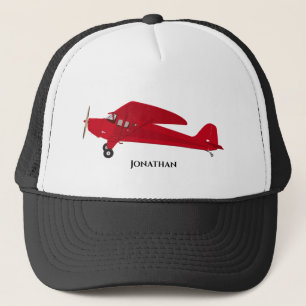 Red  Vliegtuig Baseball Trucker Hats Pet