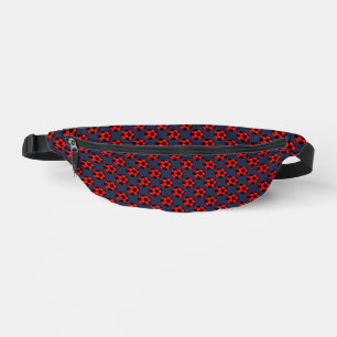 Red Voetbal Patroon Heuptasje
