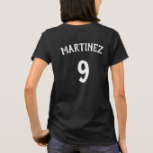 Red Volleyball Custom Team, Player & Number Shirt (Achterkant)