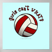 Red Volleyball Poster (Voorkant)