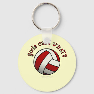 Red Volleyball Sleutelhanger