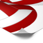 Red Volleyballs Kids verjaardagsfeestje welkom Poster (Hoek)