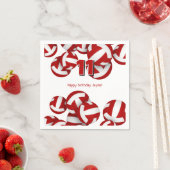 Red Volleyballs Meisjes Verjaardagsfeest Servet (Insitu)