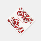 Red Volleyballs Meisjes Verjaardagsfeest Servet (Hoek)