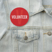 Red Volunteer Badge (In situ)