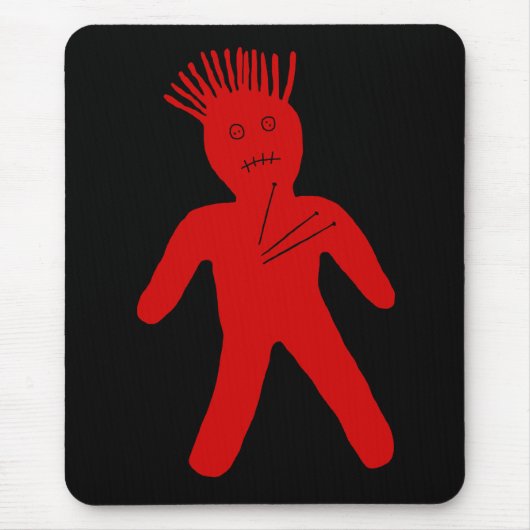 Red Voodoo Doll Muismat (Voorkant)