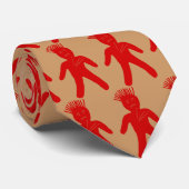 Red Voodoo Doll Stropdas. Stropdas (Opgerold)