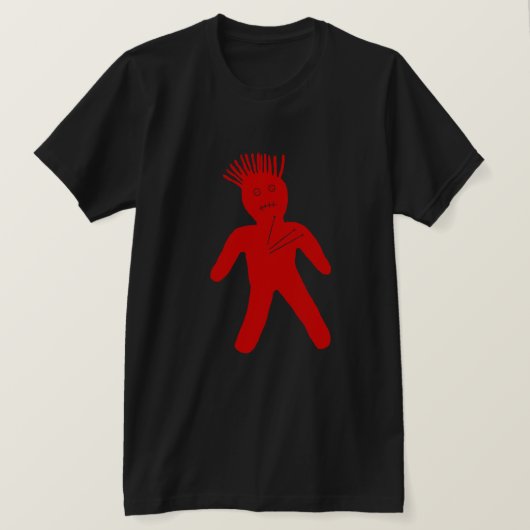 Red Voodoo Doll T-shirt (Design voorkant)