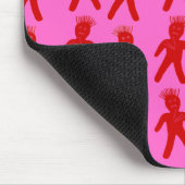 Red Voodoo Dolls Muismat (Hoek)